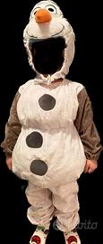Vestito carnevale Olaf frozen 3-4 anni