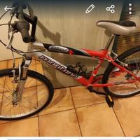 Mountain bike rossa per ragazz