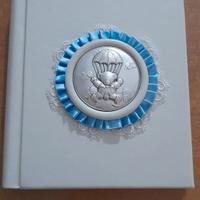 album portafoto con medaglione argento