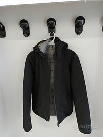 giubbotto uomo double face nero e grigio Rifle