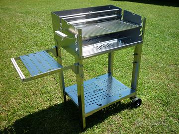 Barbecue a legna e carbonella inox 60 - ilSimo