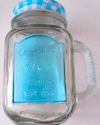 Boccale vetro Country Style - Vintage decorativo