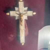 Crocefisso antico  13x 9 in madreperla