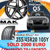 Cerchi in lega con pneumatici audi q5 20