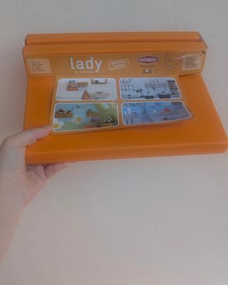 mensola in plastica arancione