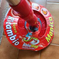 Manico di ricambio con testa rotante per rotomop