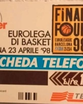 Virtus Bologna-Scheda telefonica (1998)