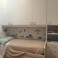 camera ponte 6 ante battenti 2 letti 3x2.60 m