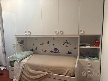 camera ponte 6 ante battenti 2 letti 3x2.60 m