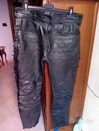 pantaloni in pelle 