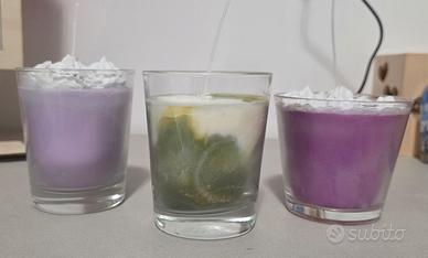 n. 3 candele naturali