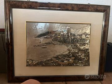 Quadro rilievo argento