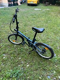 Bici pieghevole B-Twin FOLD 500 blu usata poco
