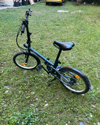 Bici pieghevole B-Twin FOLD 500 blu usata poco