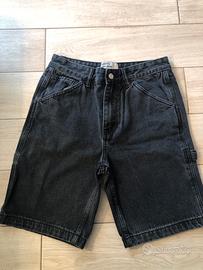 Pantaloncino jeans nero