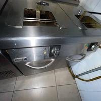 Friggitrice a gas doppia vasca 17+17 litri – Usata