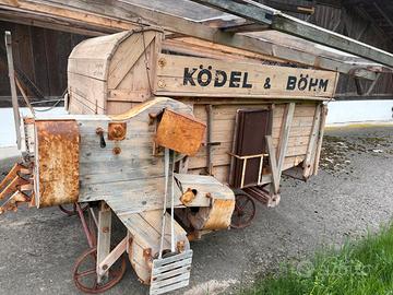 Antica trebbiatrice KÖDEL & BÖHM originale d’epoca