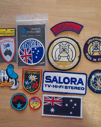 Lotto patch toppe vintage anni 80/90
