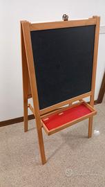 Lavagna a cavalletto + Kit 200 gessi rotondi: lava