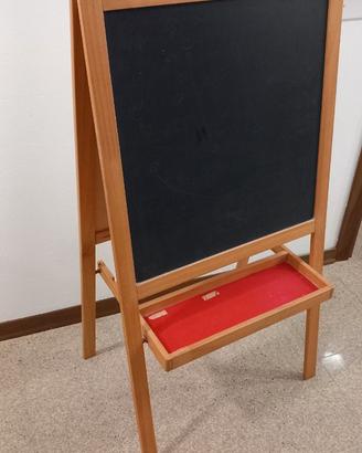 Lavagna a cavalletto + Kit 200 gessi rotondi: lava