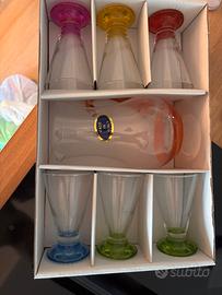 Set caraffa con 6 bicchieri