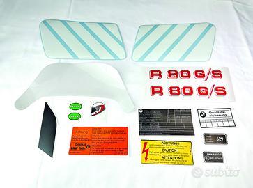 Adesivi BMW R 80 GS 1986 87 mod rosso