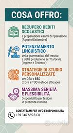 Insegnante esperta: ripetizioni Inglese e Tedesco