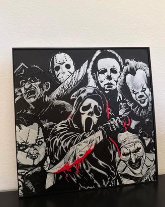 Quadretto Horror Personaggi Iconici