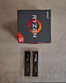 Cpu amd ryzen 5 2600X + 8GB DDR4 3200MHz