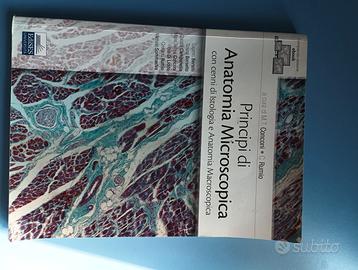Libro universitario di anatomia.