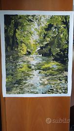 Quadro su tela  a olio.