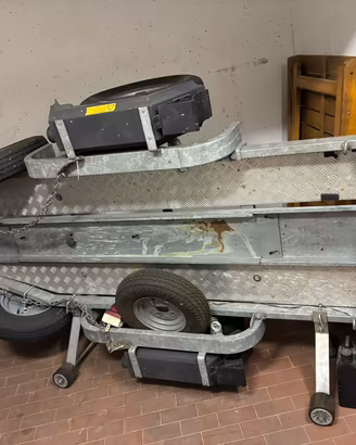 carrello per trasporto motocicli singolo