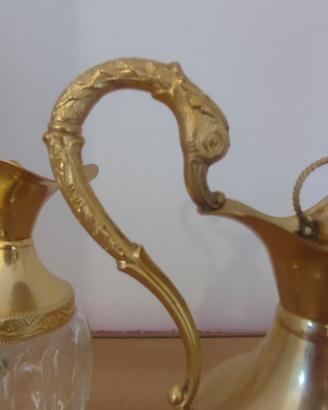 Anfore vintage placcate in oro