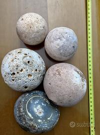 Sfere in pietra arenaria varie dimensioni,naturali