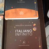 Libri scolastici: italiano  (solo libro A) e greco