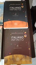 Libri scolastici: italiano  (solo libro A) e greco