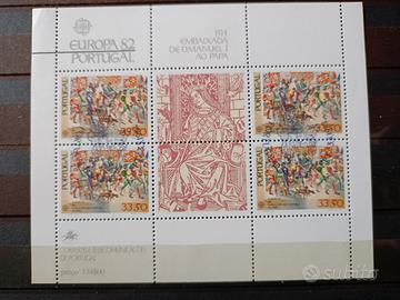 Francobolli Portogallo 1982 foglietto Europa usato
