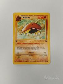 Carta Pokemon Kabuto Prima Edizione Fossil