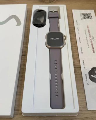 Smartwatch G62 donna schermo 1.83 cinturino lilla