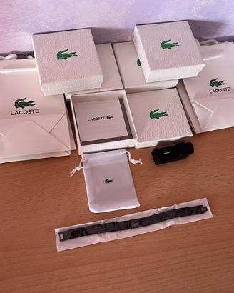 Bracciale Lacoste in Acciaio Nero - Set completo