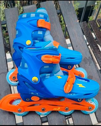 Pattini per bambini misura regolabile da 35 a 38