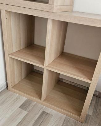 Set Kallax Ikea rovere scaffali e mensola da paret