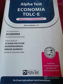 Kit 3 Volumi Alpha Test ECONOMIA TOLC-E