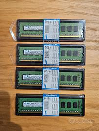 16GB RAM DDR3 ECC Samsung (4x4GB) PC3-12800E per W