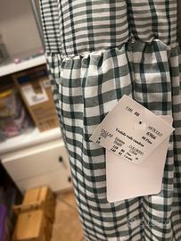 Taglia 9/10 mayoral vestito vwrde bianco bambina