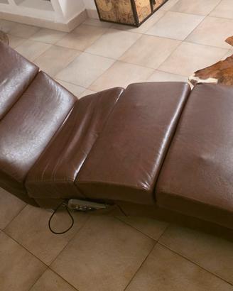 Poltrona chaise longue pelle