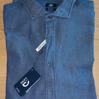 Camicia uomo Dack's Slim Fit Blu XL