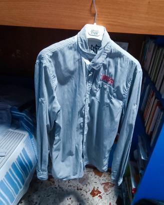 Camicia Guess a righe nere bianche