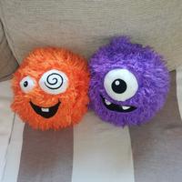 2 Pallle fuzzbies funny ball cm.25
