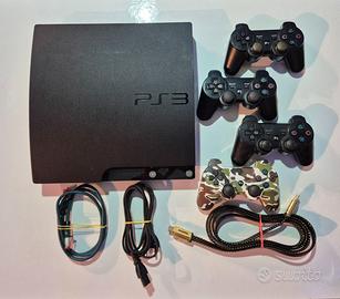 PlayStation 3 Slim 120 GB + 4 Controller+4 Giochi